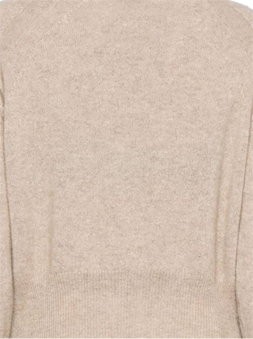 Sand beige cardigan Ermanno Scervino | D455N313APPYUM1507